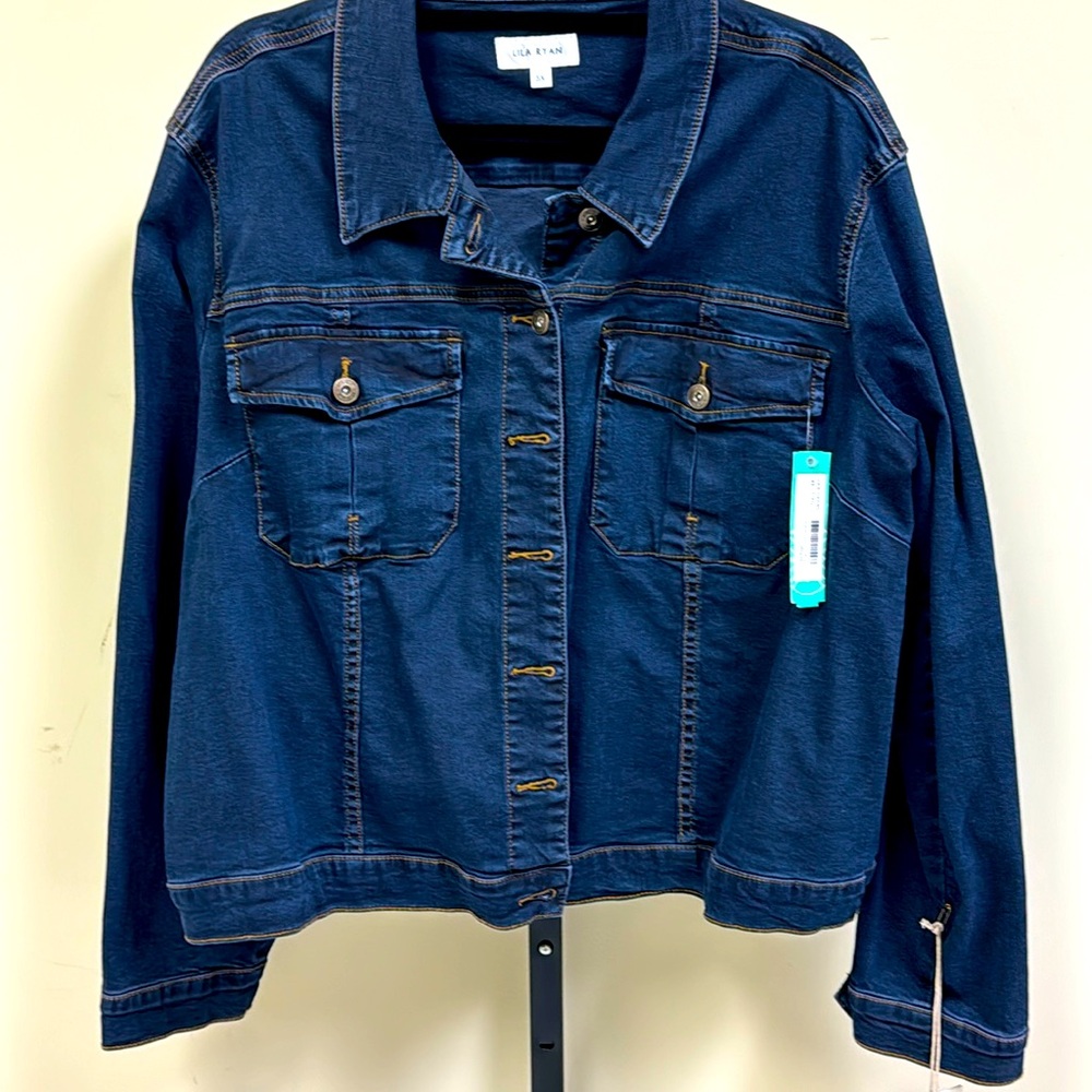 Plus size Lila Ryan denim jacket.